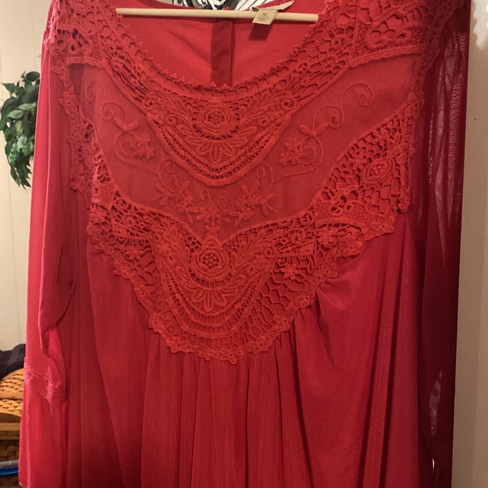 Catos Dress Top in Dark Pink XLARGE